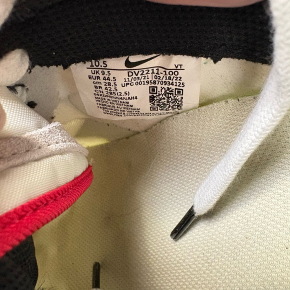 Nike Air max pre-day white mint fosm university red size 10.5 - Picture 9 of 10